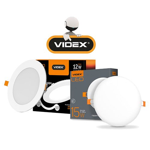 Світильники Downlight безрамкові VIDEX