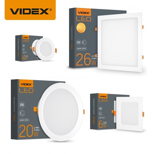 Світильники Downlight вбудовані VIDEX