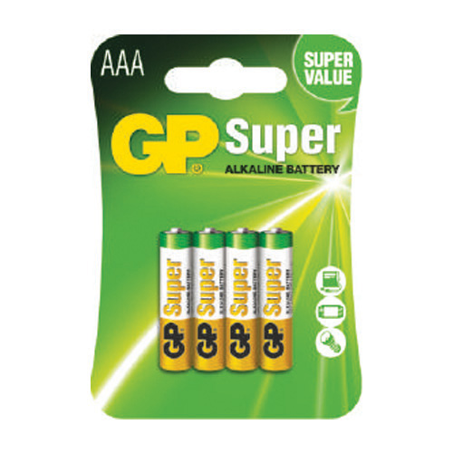 Батарейка GP Alkaline  SUPER LR03 (ААА) 24A/C4 (40) блист.