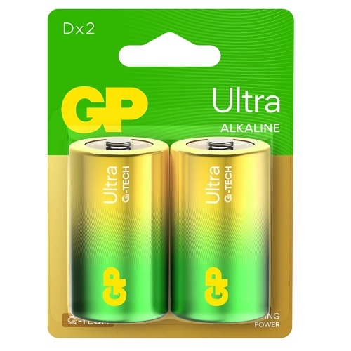 Батарейка GP Alkaline ULTRA LR20 (D) 13AU/C2 (20) блист.