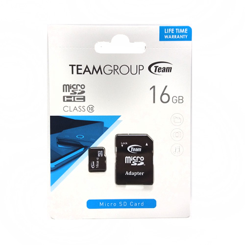 Карта пам'яті micro-SD  16 Gb Team + перех. SD (10 class)