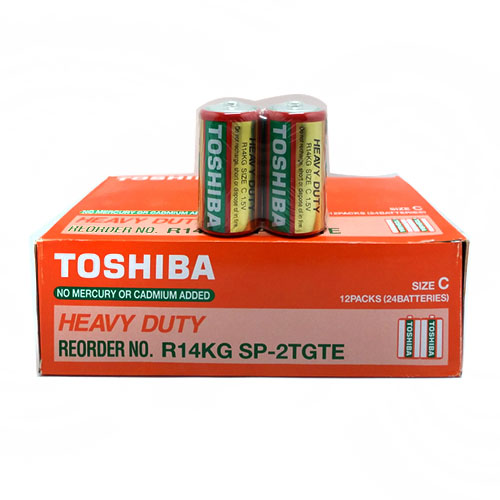 Батарейка Toshiba HeavyDuty R14 (C) S2 (24) кор.