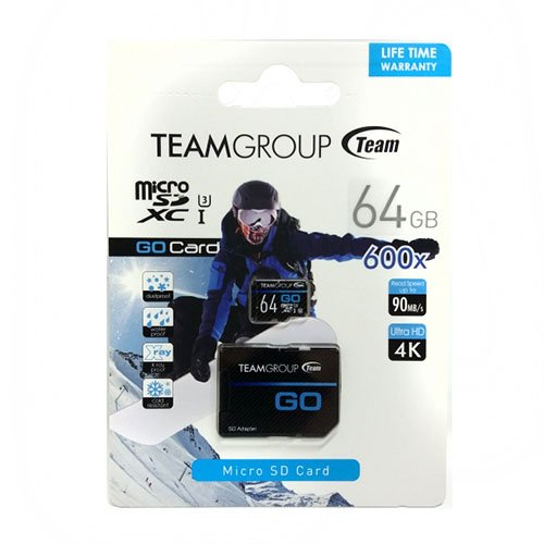 Карта пам'яті micro-SD 64 Gb Team + перех. SD (10 Class) UHS-I/U3