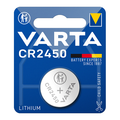 Батарейка VARTA Літієва CR2450 C1 блист. (0972)