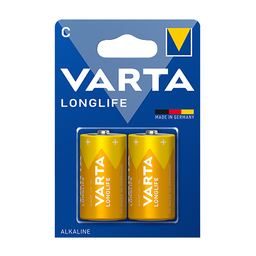 Батарейка VARTA Longlife (Золота) LR14 (C) C2 (20) блист. (5263)