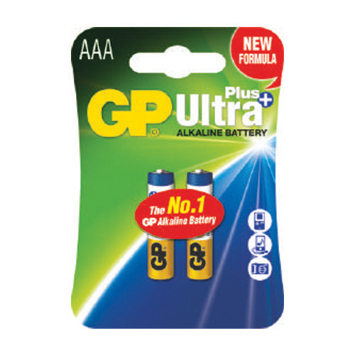 Батарейка GP Alkaline PLUS Ultra LR03 (AAA) 24AUP/C2 (20) блист.