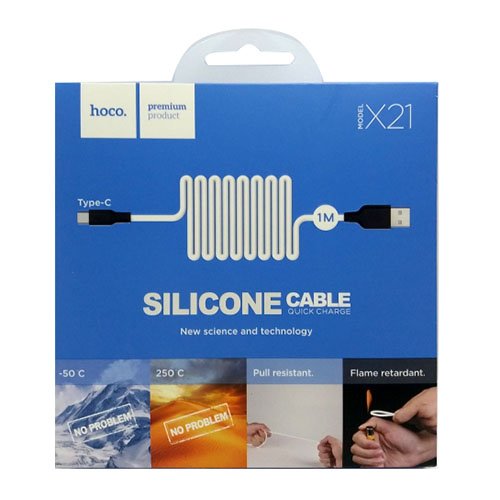 Кабель USB-Type C HOCO X 21 1м 3.0А (Silicone)