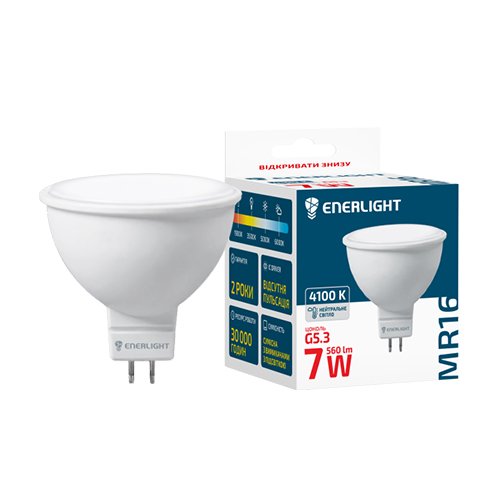 LED лампа ENERLIGHT MR16 7Вт 4100K G5.3 (0464)