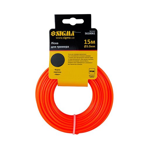 Ліска Sigma для тримера "Круг" Ø3.0мм 15м 5618061