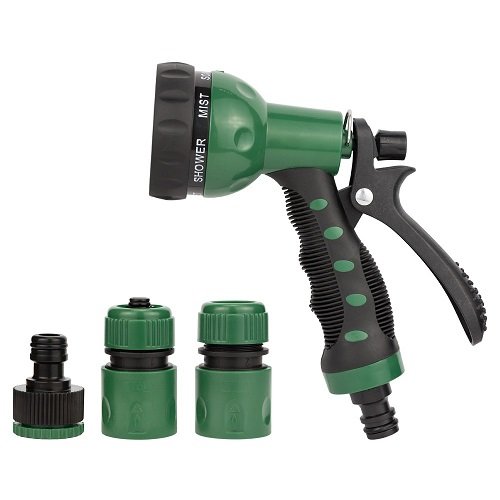 Набір поливальний: Grad пістолет-розпилювач 7-ми режимний 2 конектора+адаптер (ABS+TPR) (5012505)