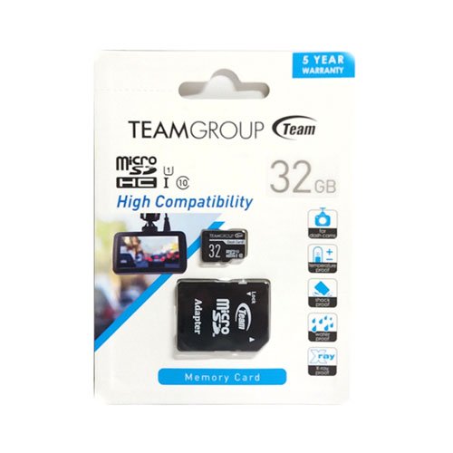 Карта пам'яті micro-SD 32 Gb Team + перех. SD (10 CLASS) Dash Card