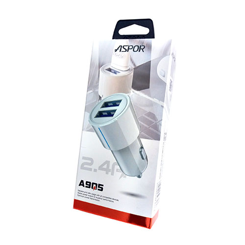 АЗП ASPOR A905 2USB/2.4A без кабелю