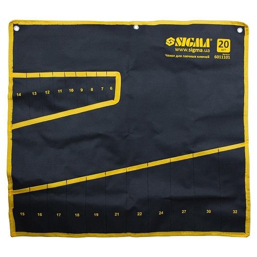 Чохол Sigma для гайкових ключів 20шт 6011101