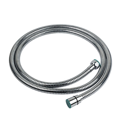 Шланг для душа AQUATICA 1/2" SS розтяжний з підшипником хромований 150-210см XB-8153 (9792020)