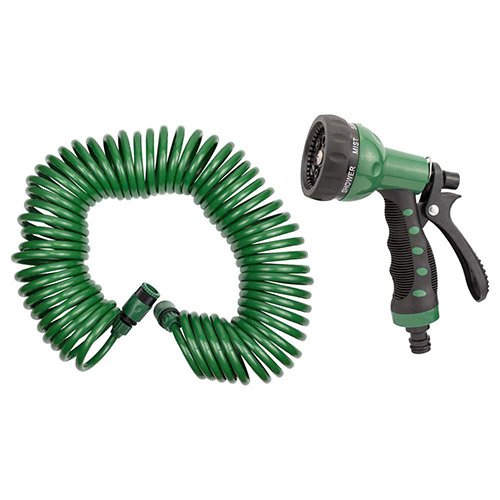 Набір поливальний: Grad шланг спіральний 15м + пістолет-розпилювач 7-ми режимний (5019075)