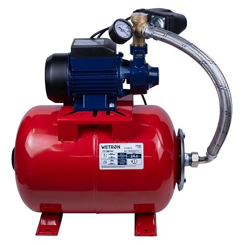 Станція Wetron 0.37кВт Hmax 35м Qmax 35л/хв (вихровий насос) 24л Украина (775011/24)