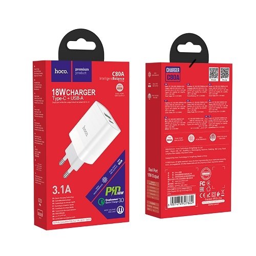 МЗП HOCO C80A 2USB/3.1A