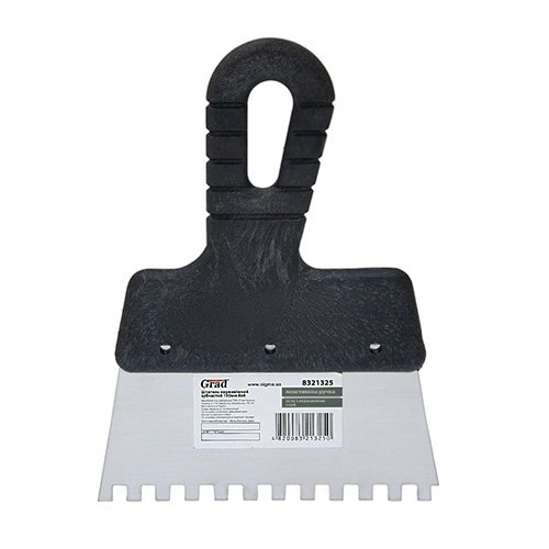 Шпатель Grad зубчатий 150мм 6х6мм (нержавіючий) 8321325