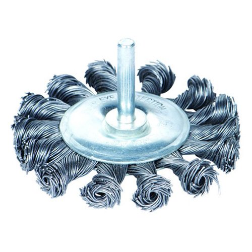 Щітка дископодібна Sigma (сталева кручена) хвостовик 6мм Ø 75мм 9023071