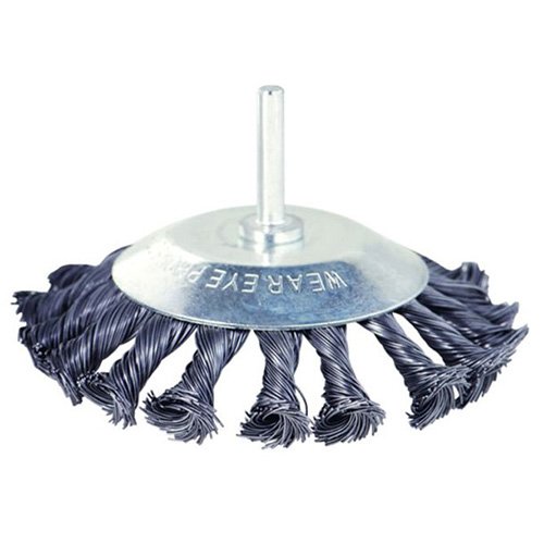 Щітка конусоподібна Sigma (сталева кручена) хвостовик 6мм Ø 75мм 9025071