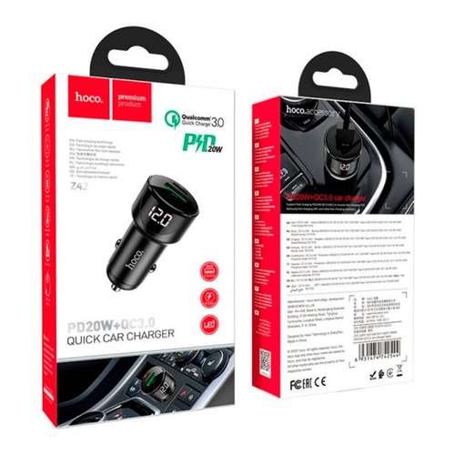 АЗП HOCO Z42 1USB/PD+QC (1 Type-C/20W)
