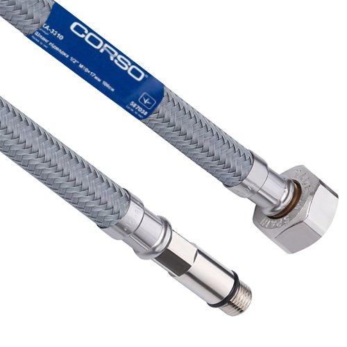 Шланг підводка CORSO NYLON 1/2" 100см М10×37мм  XA-1410 (9690170)