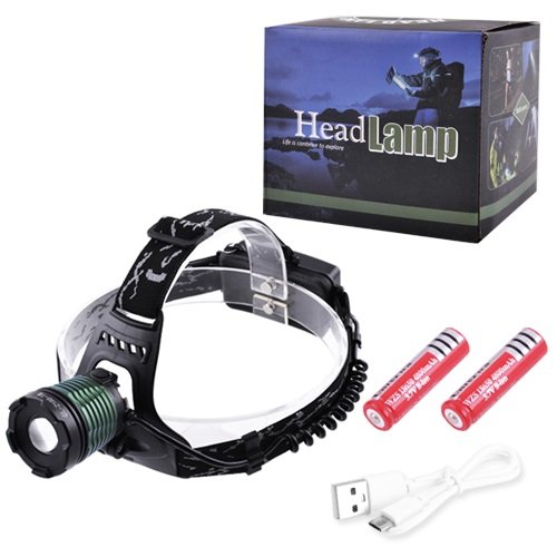 Ліхтарик налобний №2188-T6 (2x18650) Zoom