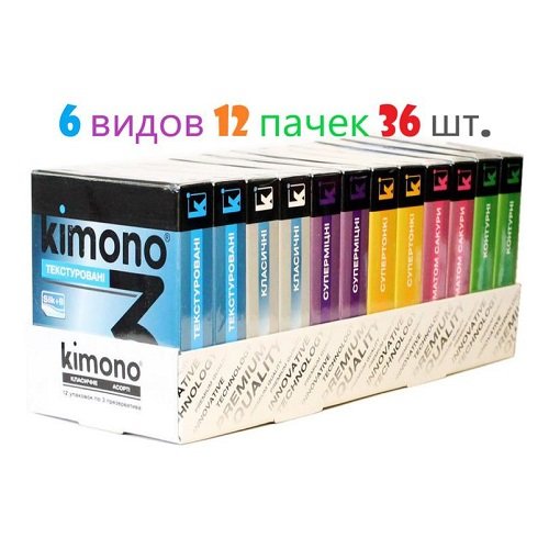 Презервативи "Кімоно" в ас. (12пач. в уп.)