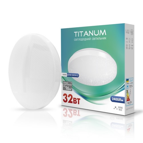 LED світильник настінно-стельовий 32W TITANUM 5000K 220V (TLCL-325S) Зоряне небо (1793) 26691