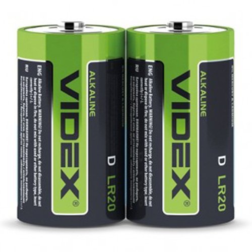 Батарейка VIDEX Alkaline LR20 (D) C2 (12) блист. 23236