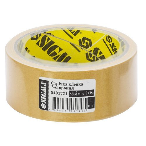 Скотч 2-х сторонній Sigma на поліпропіленовій основі 38мм×10м 8401721