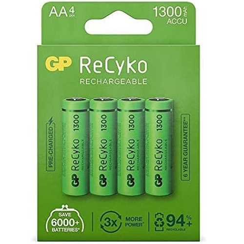 Акумулятор GP RECYKO Ni-MH R06 1300 mAh C4 (6523)