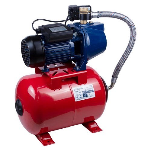 Станція Wetron 1.1кВт Hmax 50м Qmax 60л/хв (самовсмоктуючий насос) 24л Україна  (775044/24)