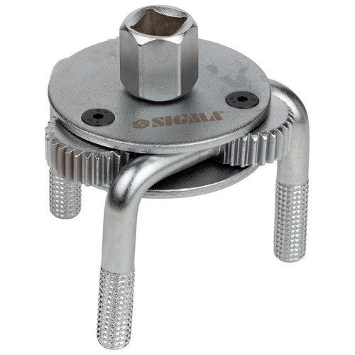 Знімач масляного фільтра Sigma "краб" Ø70-130мм з круглим захватом та адаптером 1/2"-3/8" (6223421)