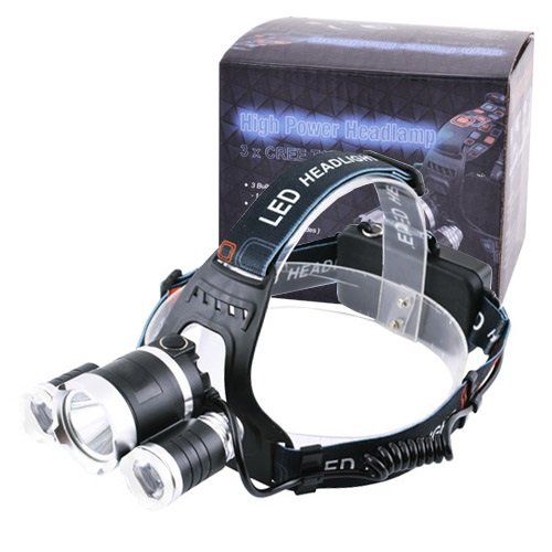 Ліхтарик налобний №3000-T6+2XPE (2x18650) White