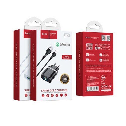 МЗП HOCO C12Q Smart (1USB
