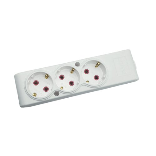 Колодка TECCO 3 гнізда біла З/З (102 301 00)