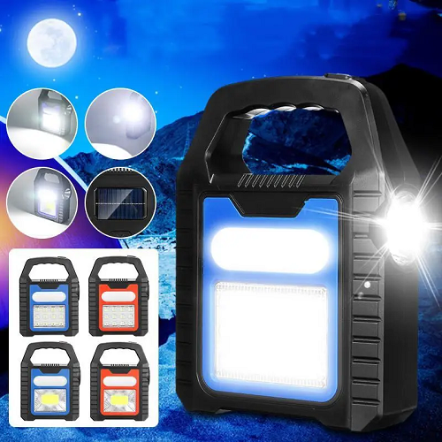 Ліхтарик Прожектор №HB-9707A-1LED+COB+LED (Вбудований акумулятор