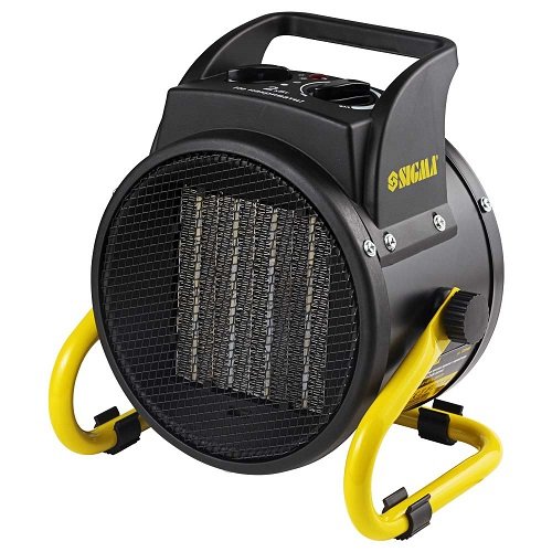 Електрична теплова гармата Sigma з керамічним нагрівачем 2.0 кВт (метал) (5359461)