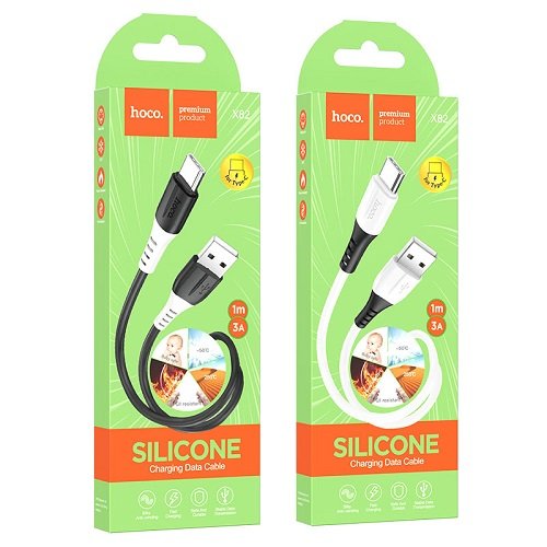 Кабель USB-Type C HOCO X 82 1м 3.0А (Silicone)