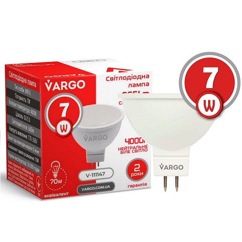 LED лампа VARGO MR16 7W GU5