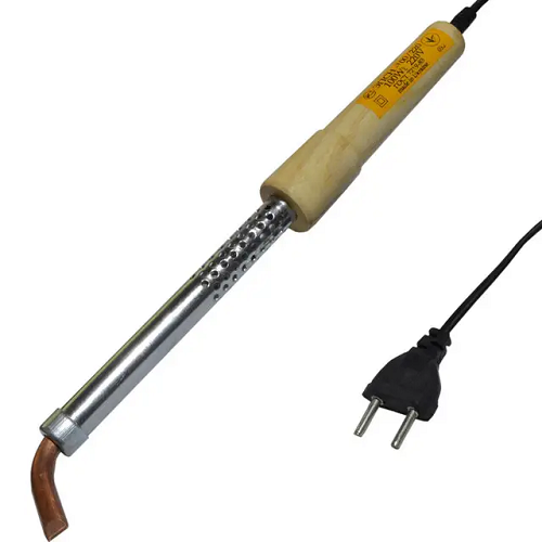 Паяльник 100 Ват із дерев'яною ручкою вигнуте жало