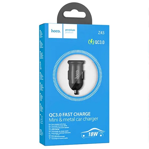 АЗП HOCO Z43 QC3.0 (1 USB/18W)