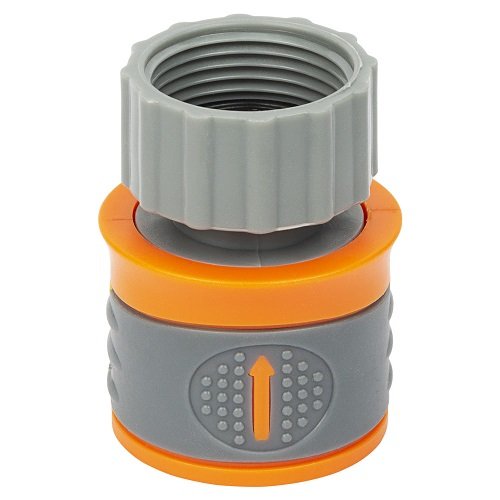 Конектор Flora ½" швидкознімний на кран н/р ¾" аквастоп (ABS+TPR) (5015584)