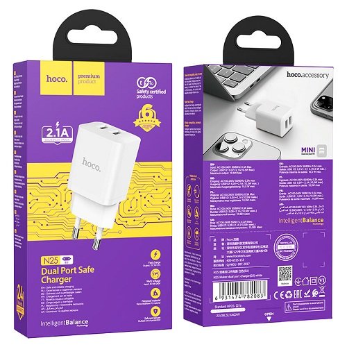МЗП HOCO N25 2USB/2.1A