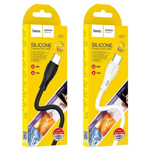 Кабель USB-Type C HOCO X 61 1м 3.0А (Silicone)