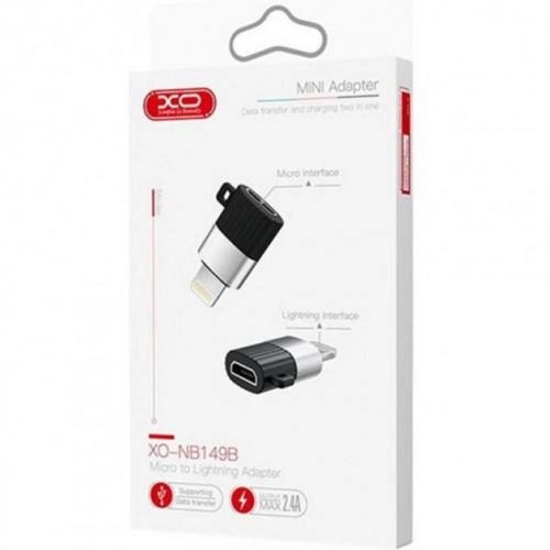 Перехідник OTG microUSB-Lightning XO NB149B