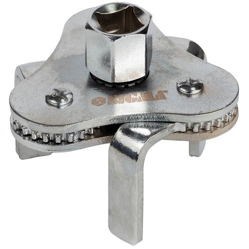 Знімач масляного фільтра Sigma "краб" Ø63-103мм з плоским захопленням і перехідником 1/2 "-3/8" (6223371)