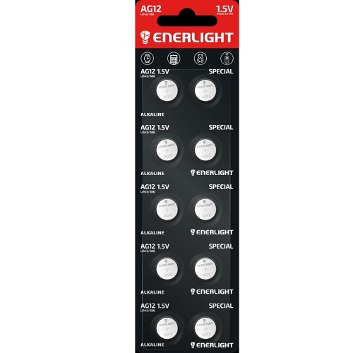 Батарейка Enerlight Special Alkaline AG12 (LR43/386) C10 6299