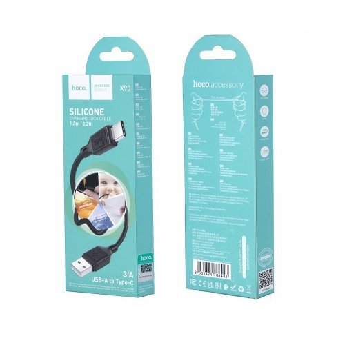 Кабель USB-Type C HOCO X 90 1м 3.0А (Silicone)